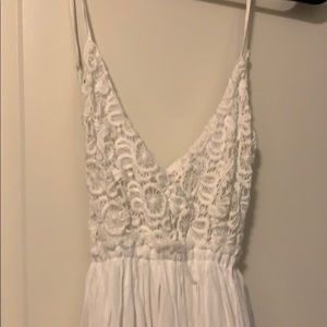 Elegant long white dress